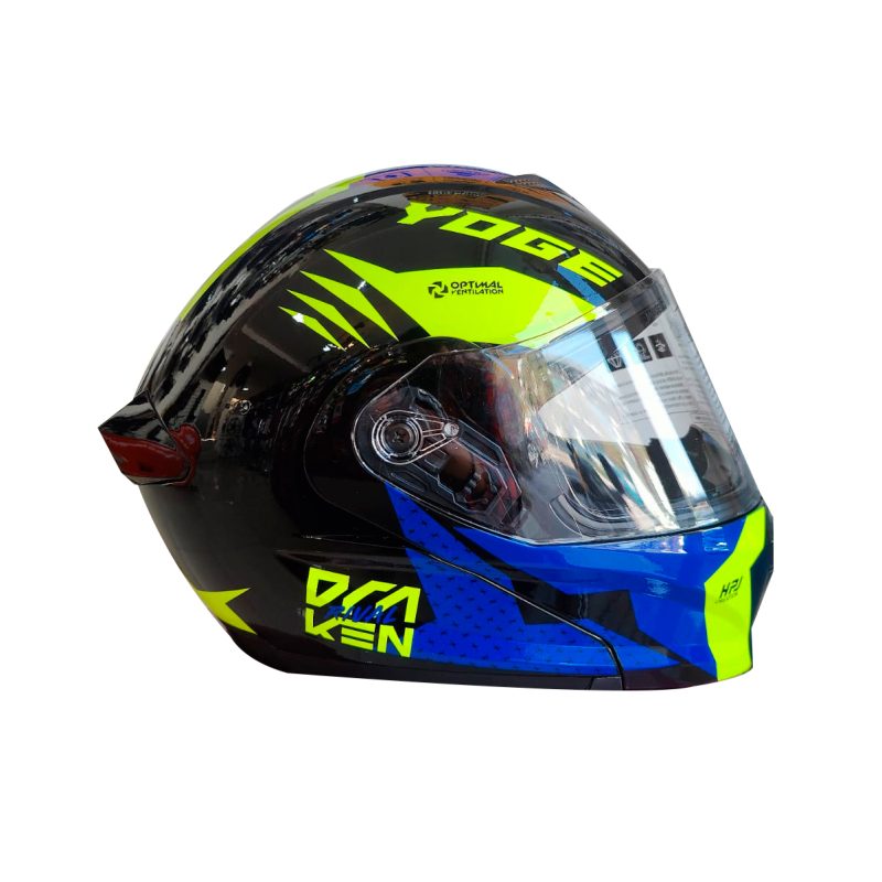 CASCO ABATIBLE YOGE VERDE/AZUL