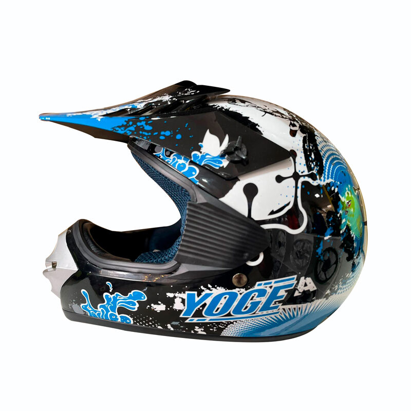 CASCO CROSS NIÑO YOGE BLUE FLYING
