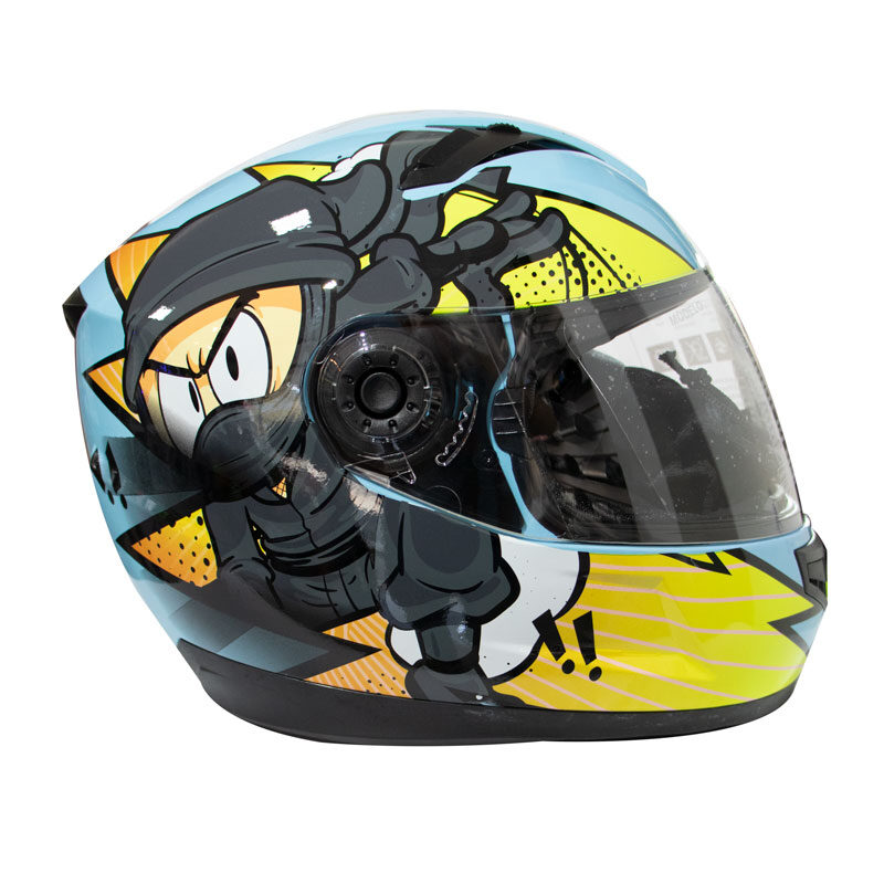 CASCO CERRADO NIÑO YOGE BLUE NINJA A1