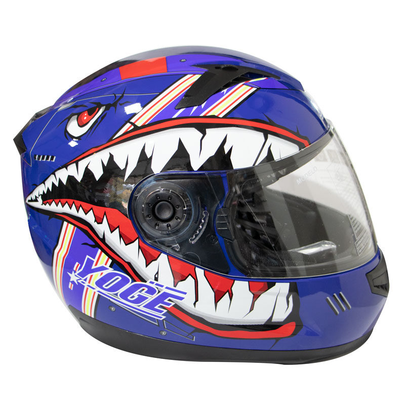 CASCO CERRADO NIÑO YOGE BLUE SHARK A3