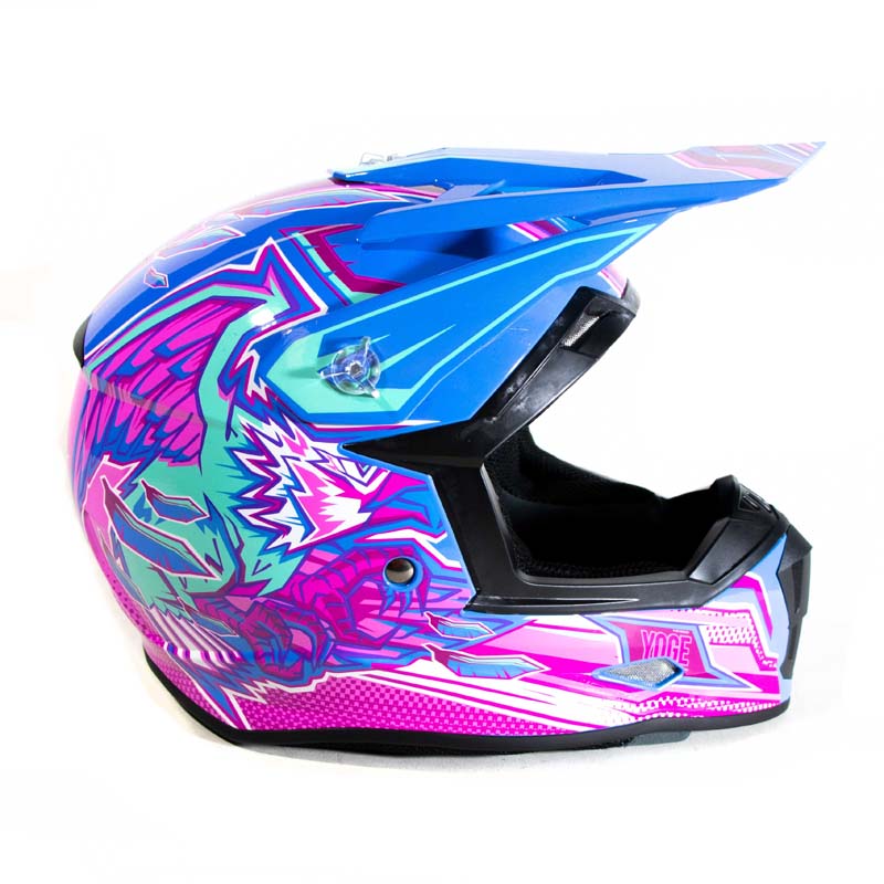 CASCO AGUILA AZUL CROSS NIÑO YOGE