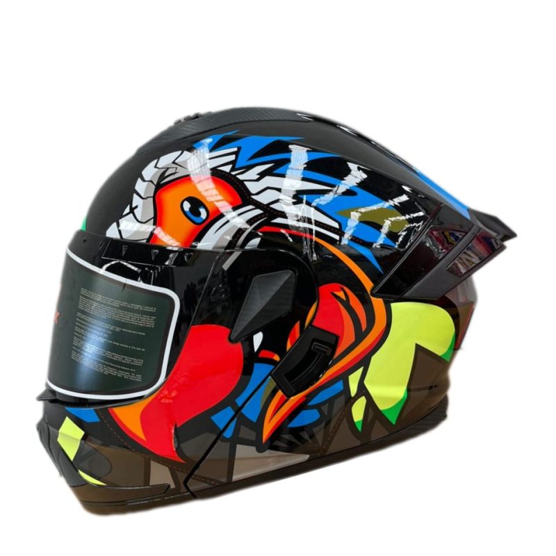 CASCO ABATIBLE CON LUZ AGUILA NGO WINMEX