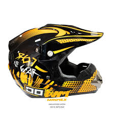 CASCO CROSS "FIRE" NARANJA/NEGRO certificacion DOT TALLA "XL" CROSS JUNIOR